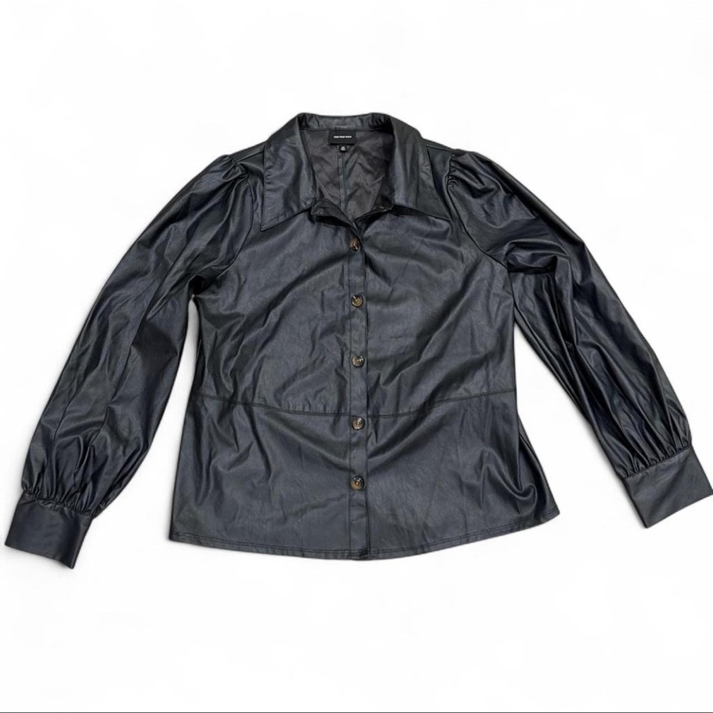 Who What Wear Black Button Down Shirt